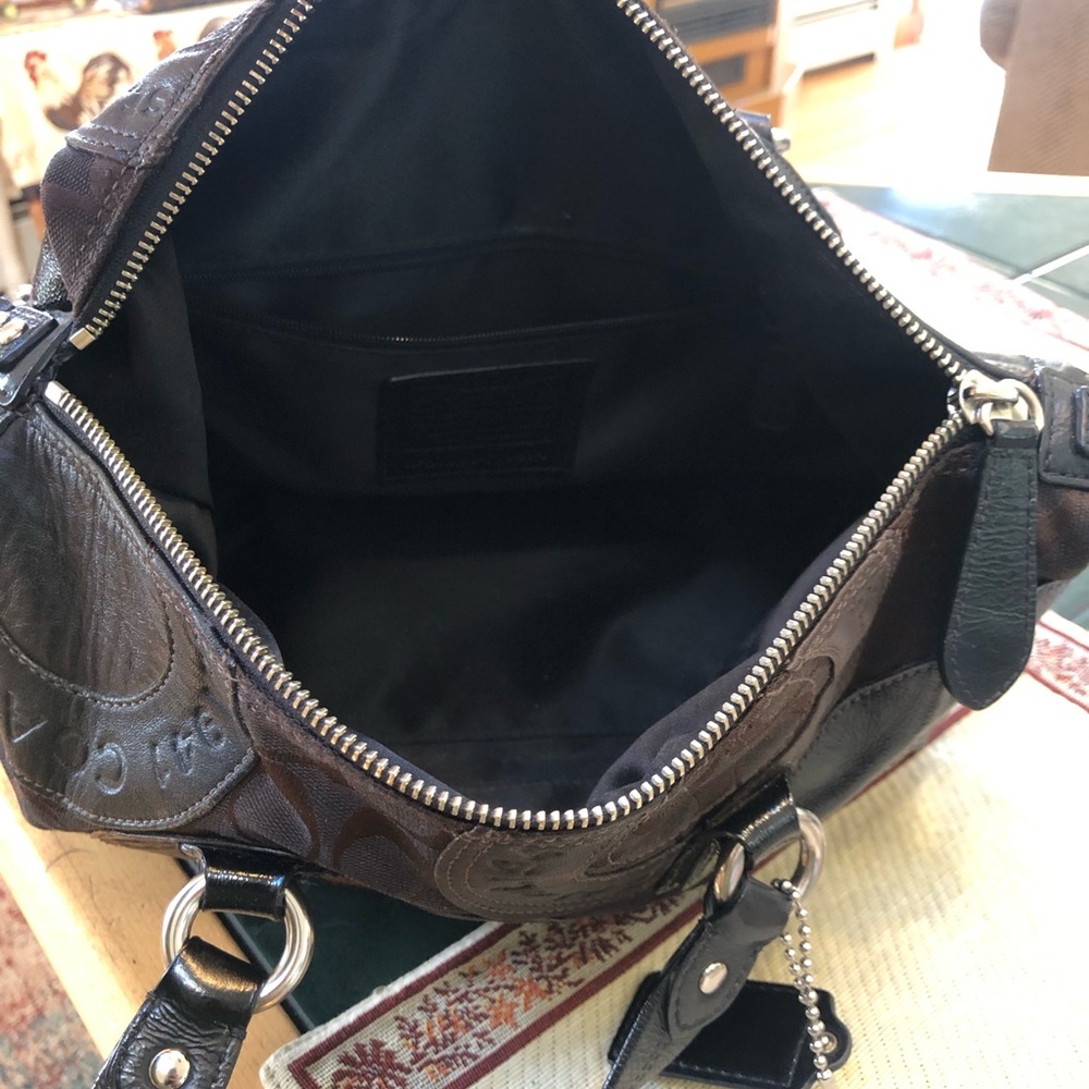 Coach Patchwork Ashley Leather Satchel Shoulder Bag - Picture 9 of 16